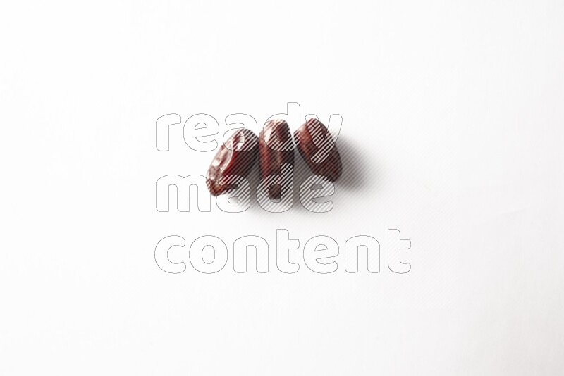 Dates on white background