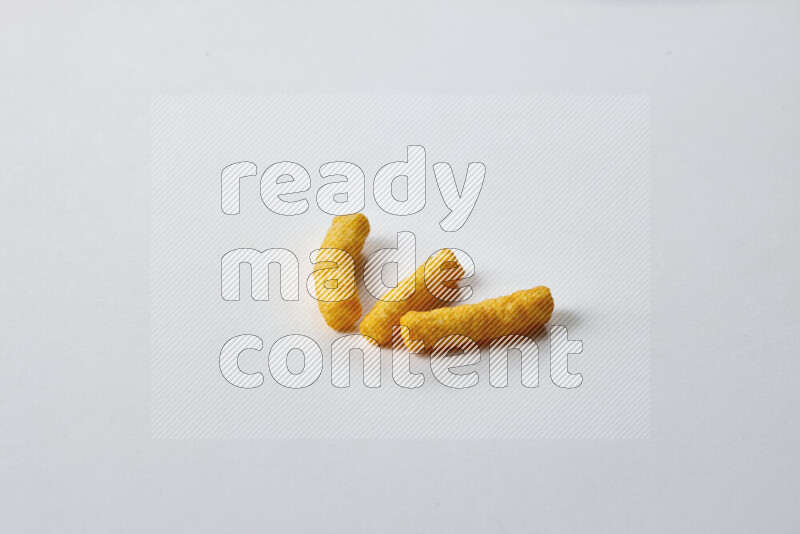 Puffs snacks on white background