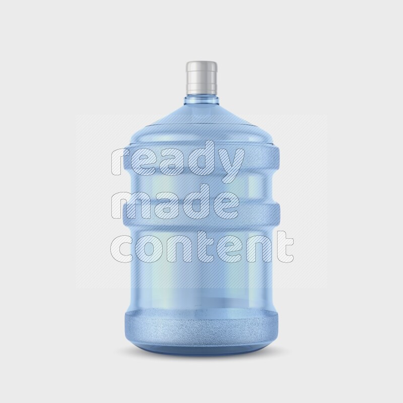 Big plastic water bottle mockup without label isolated on white background 3d rendering
