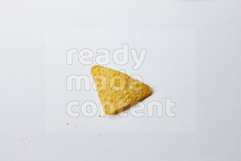Nachos snacks on white background