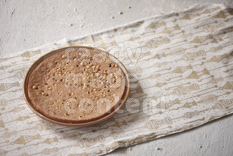 Basbousa in a light setup