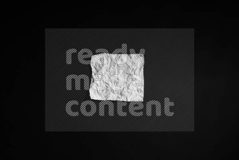Tissue paper on black background