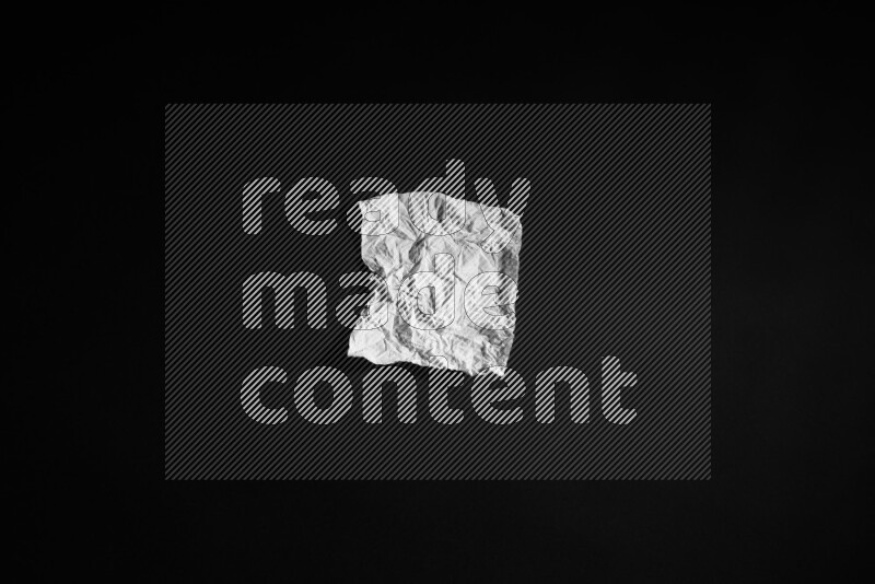 Tissue paper on black background