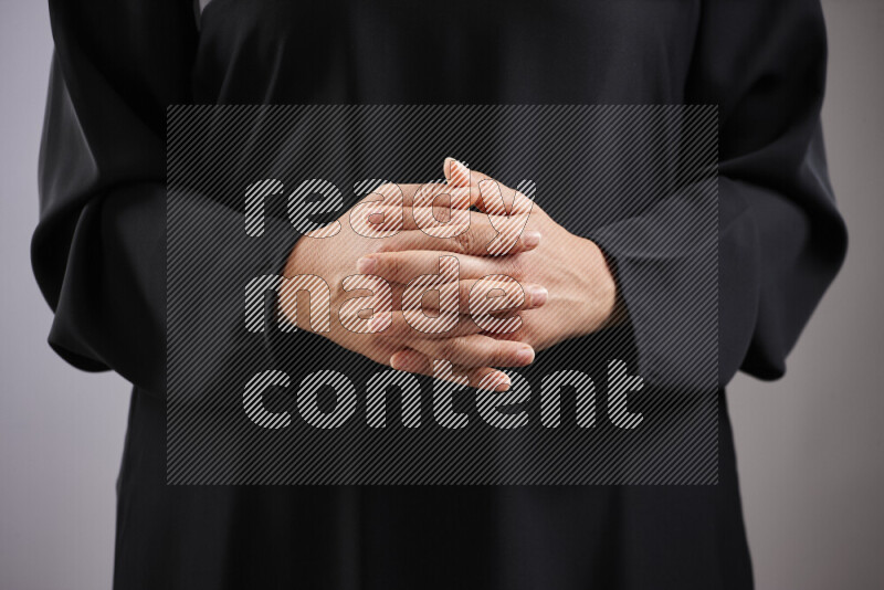 Woman hands gesturing sign language