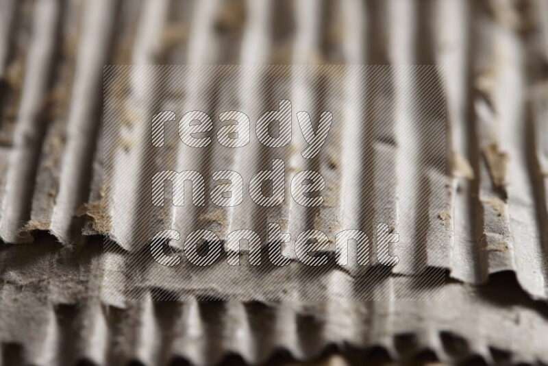 Cardboard on black background