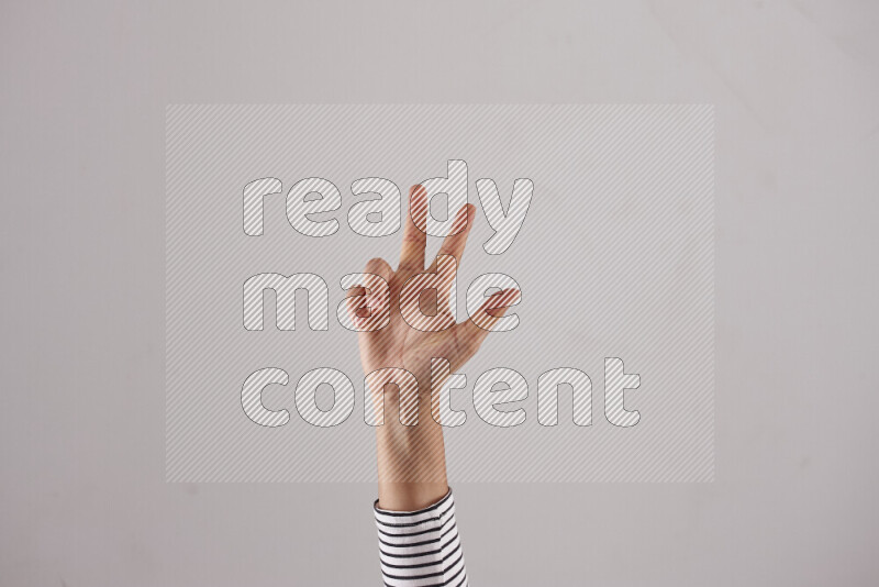 Woman hands gesturing sign language