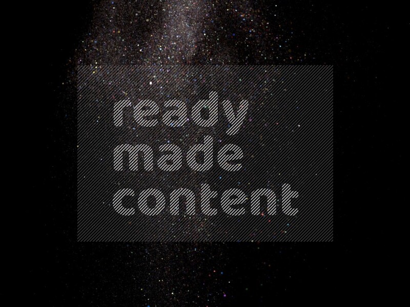 Multicolored glitter powder isolated on black background