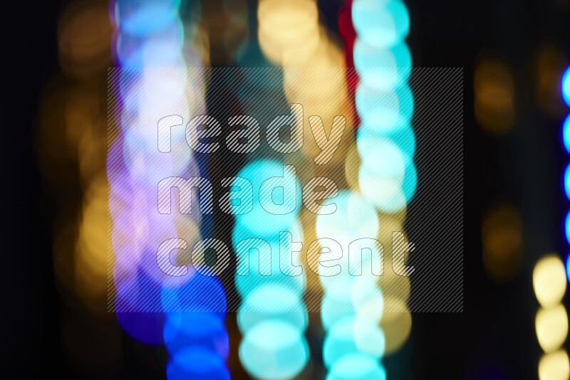 Abstract bokeh light in multicolor