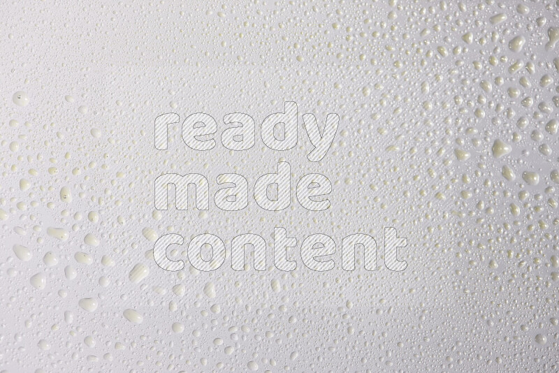 Close-ups of abstract water droplets on the surface