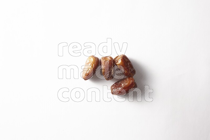 Dates on white background