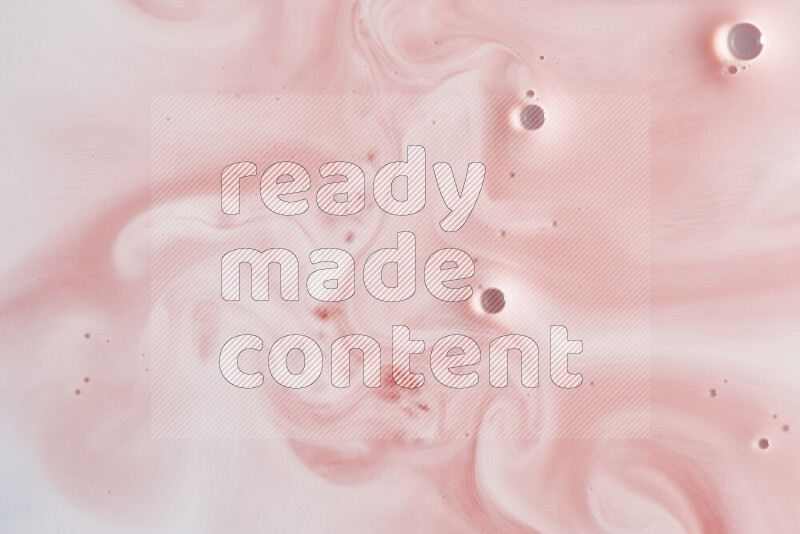 A close-up of abstract swirling patterns in red and white