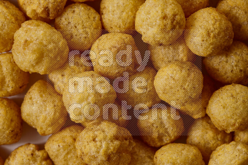 Puffs snacks on white background