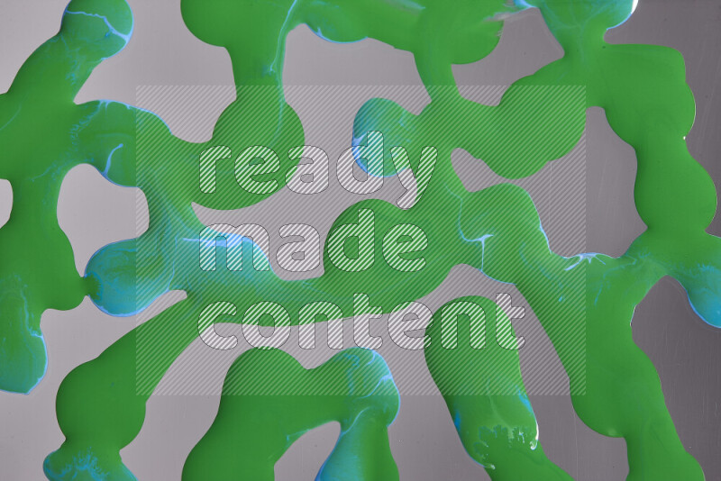 Abstract colorful background with mixed of green and blue paint colors