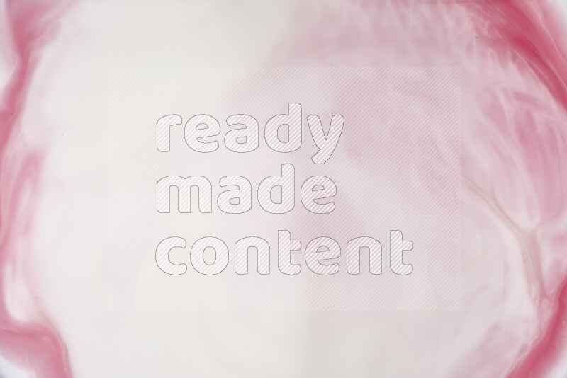 A close-up of abstract swirling patterns in red and white