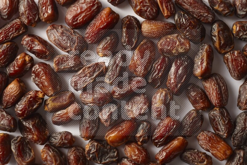Dates on white background