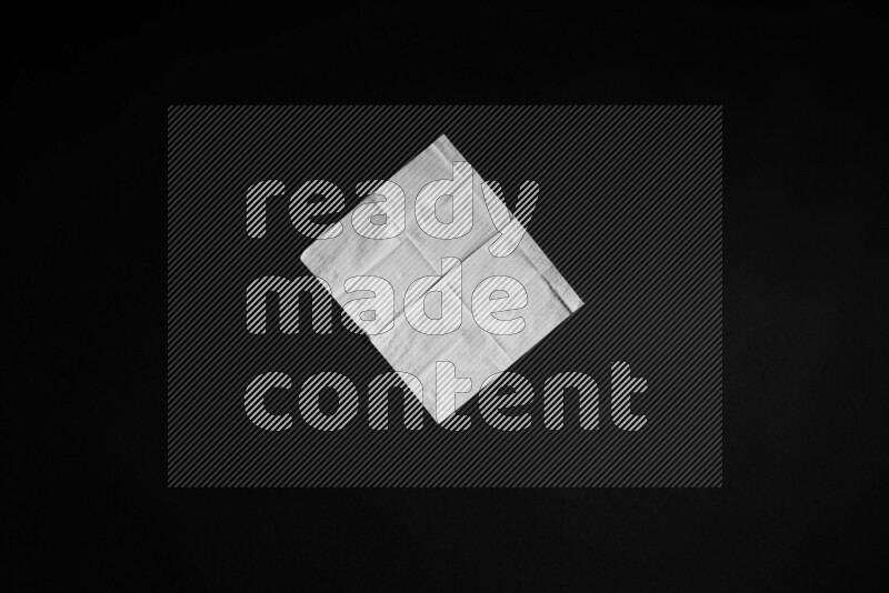 Tissue paper on black background