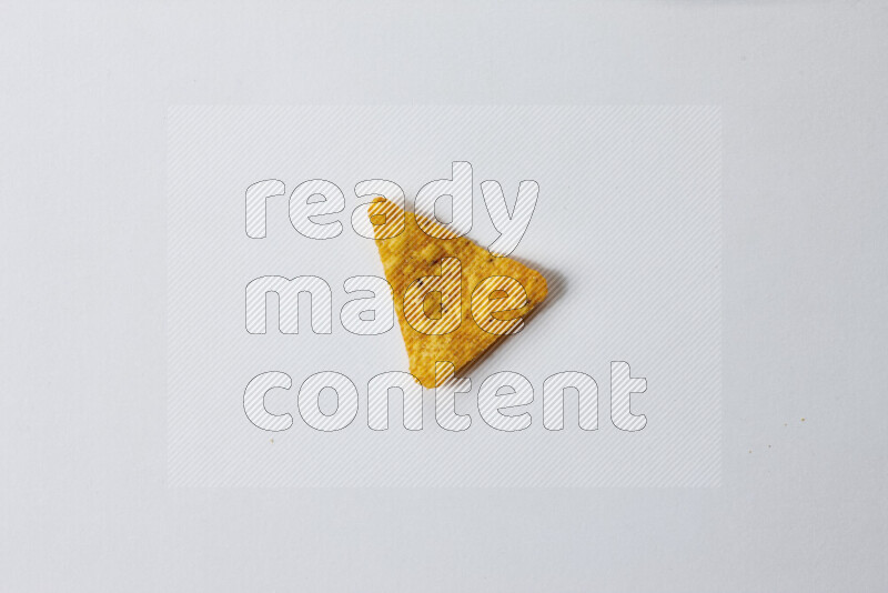 Nachos snacks on white background