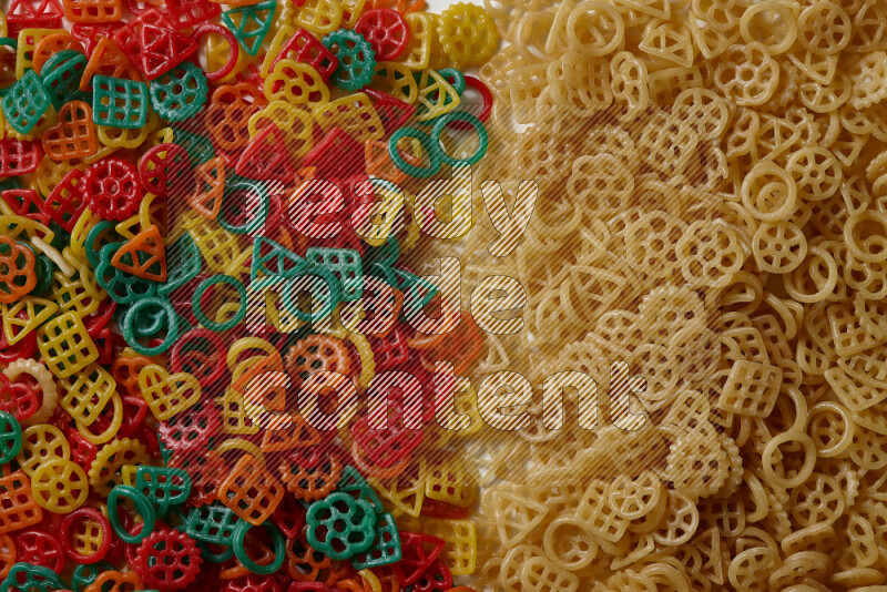 Snacks on white background