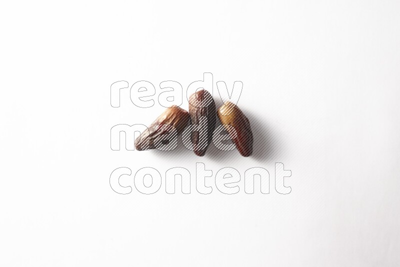 Dates on white background