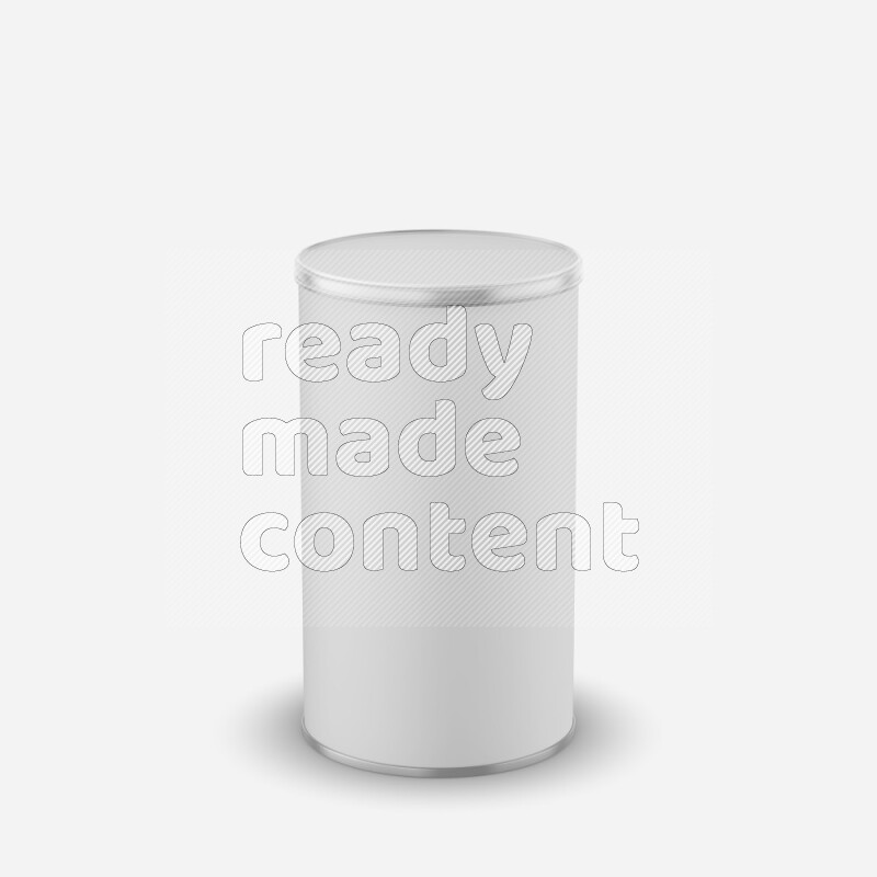 Paper tube mockup with matte label and plastic cap isolated on white background 3d rendering