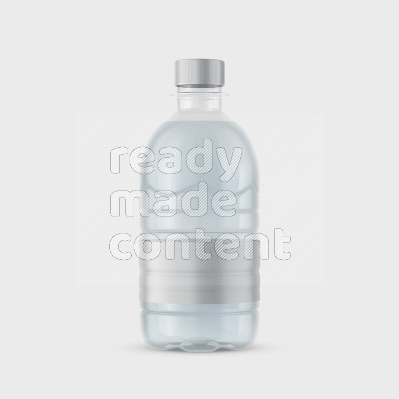 Plastic bottle mockup with a label isolated on white background 3d rendering