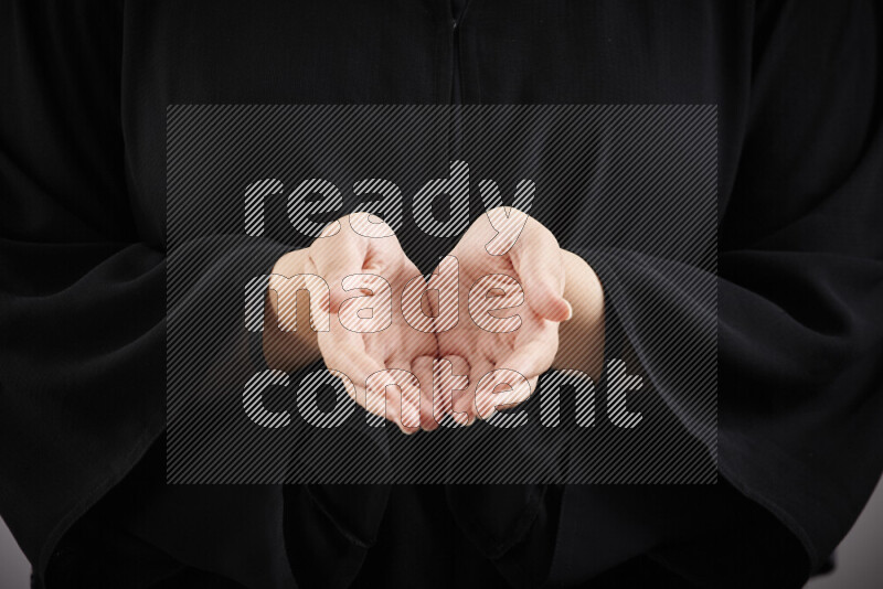 Woman hands gesturing sign language