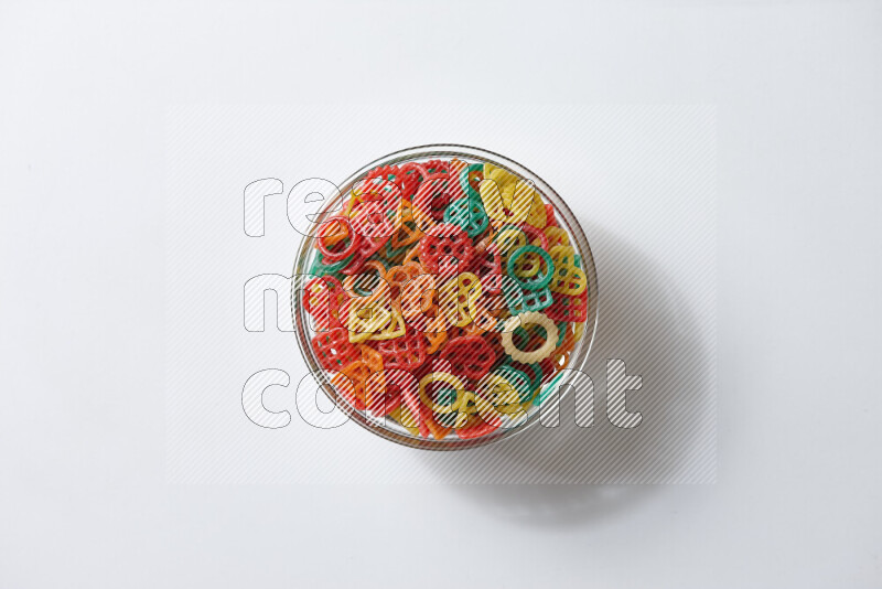 Snacks on white background