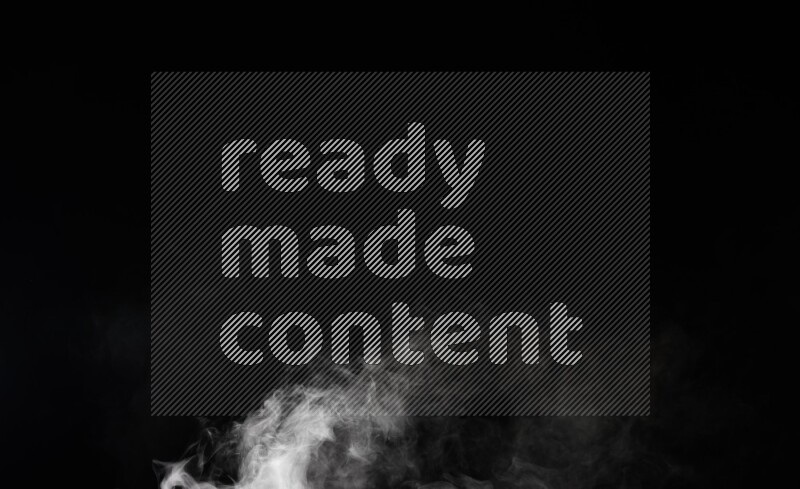 irregular white smoke on black background.