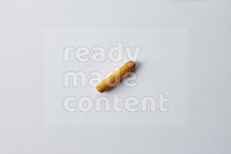 Assorted snacks on white background