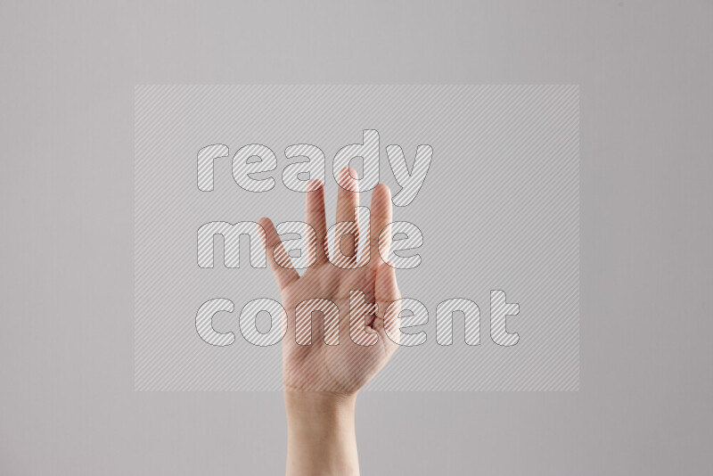 Woman hands gesturing sign language