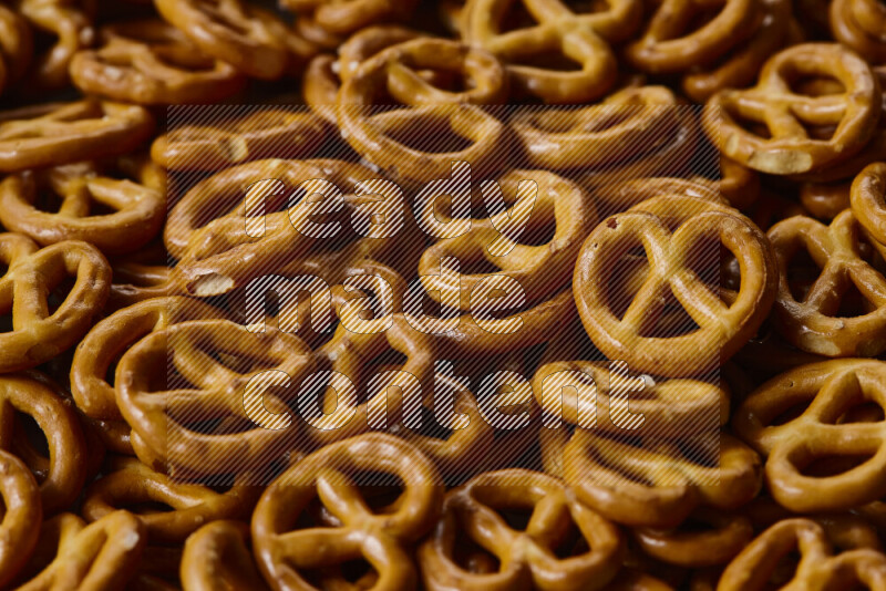 Pretzels snacks on white background