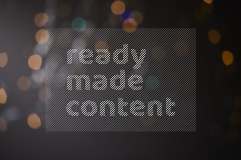 Abstract bokeh light with flare haze