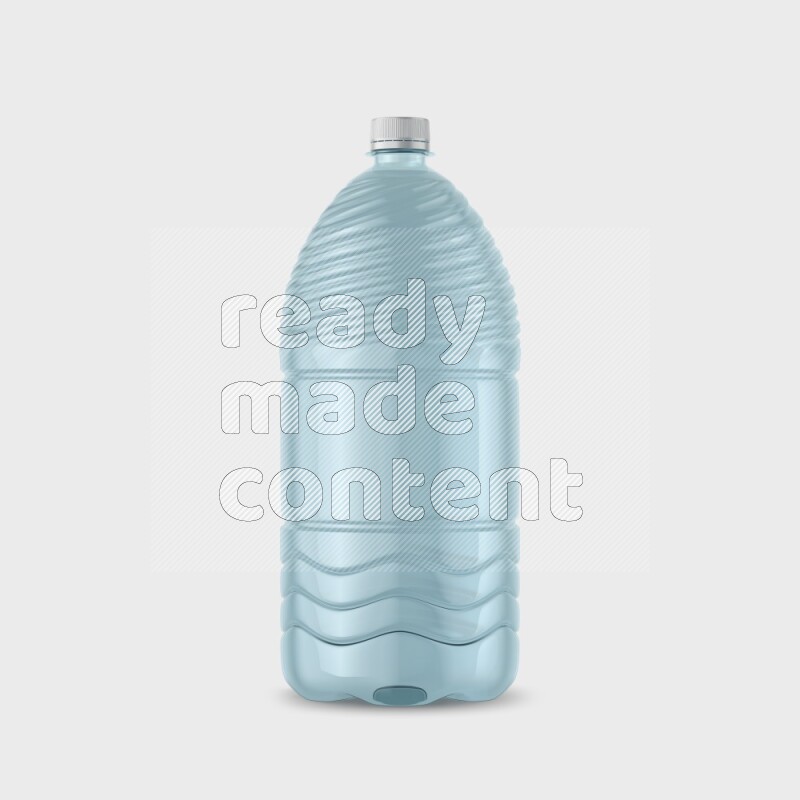 Big plastic water bottle mockup without label isolated on white background 3d rendering