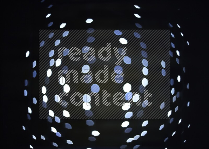 Bokeh light in geometric shape