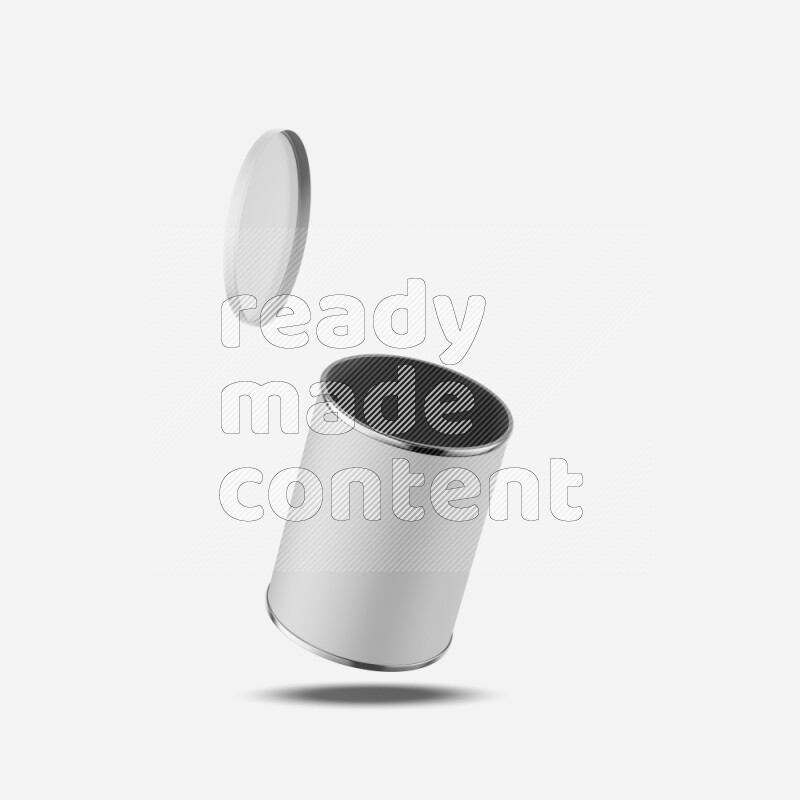 Small paper tube mockup with glossy label and plastic cap isolated on white background 3d rendering